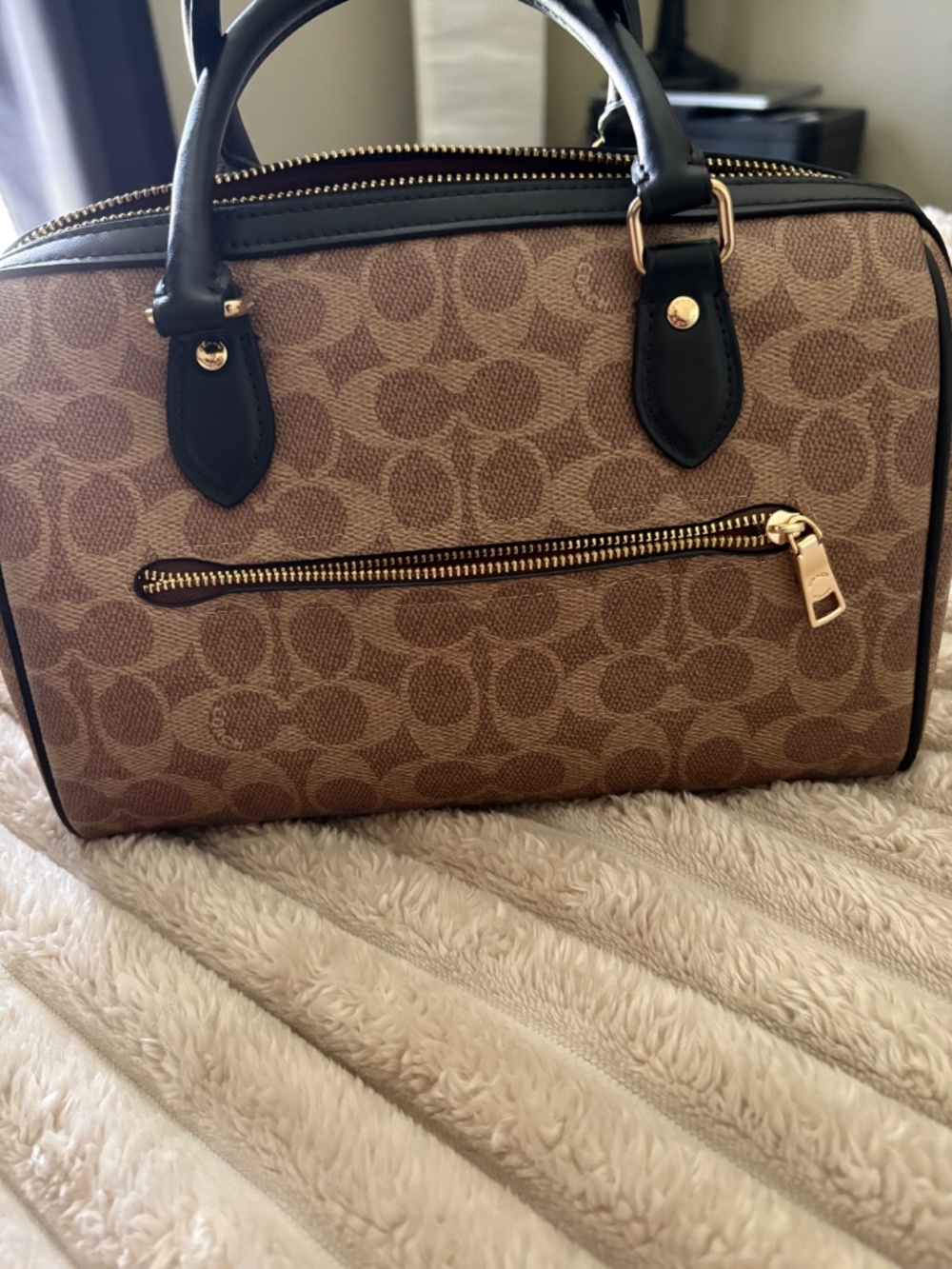 Coach Outlet Rowan Satchel Bag In Signature Canvas - Picture 5 of 7